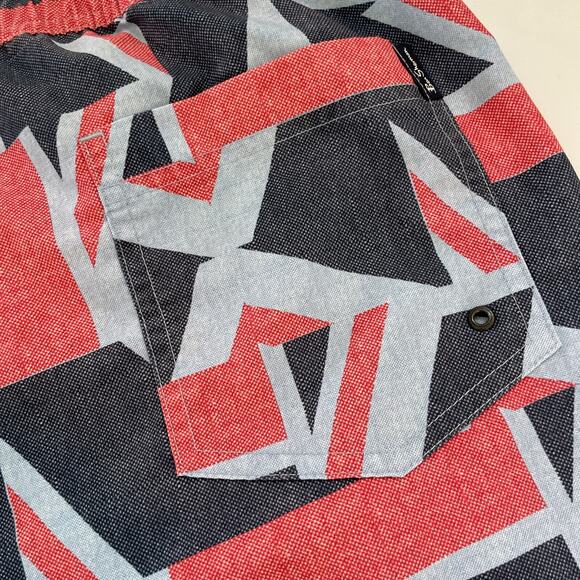 Ben Sherman Swim Trunks Mens XXL Board Short Gorpcore Geometric All Over Print - Picture 6 of 10